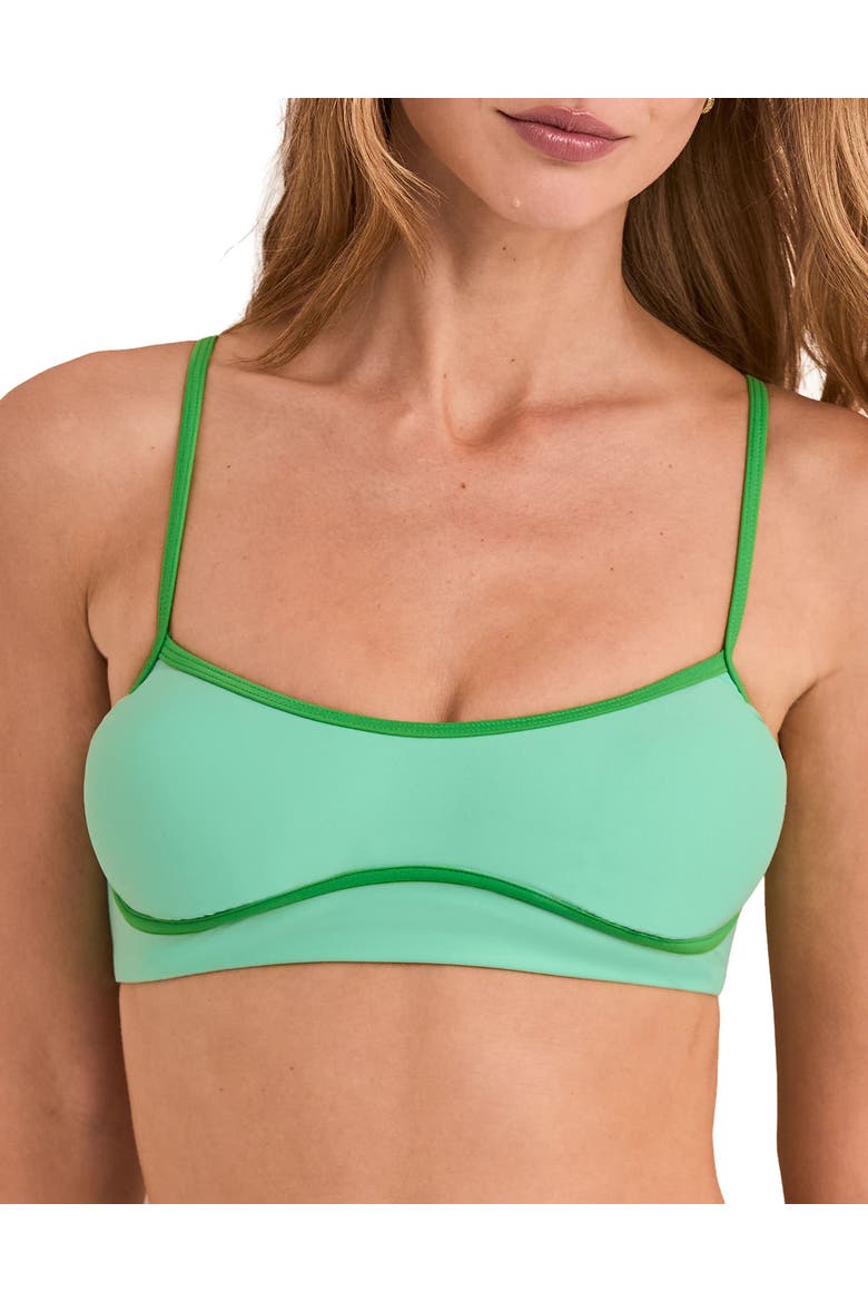 River Swimwear Swimwear Top, Alternate, color, Light green