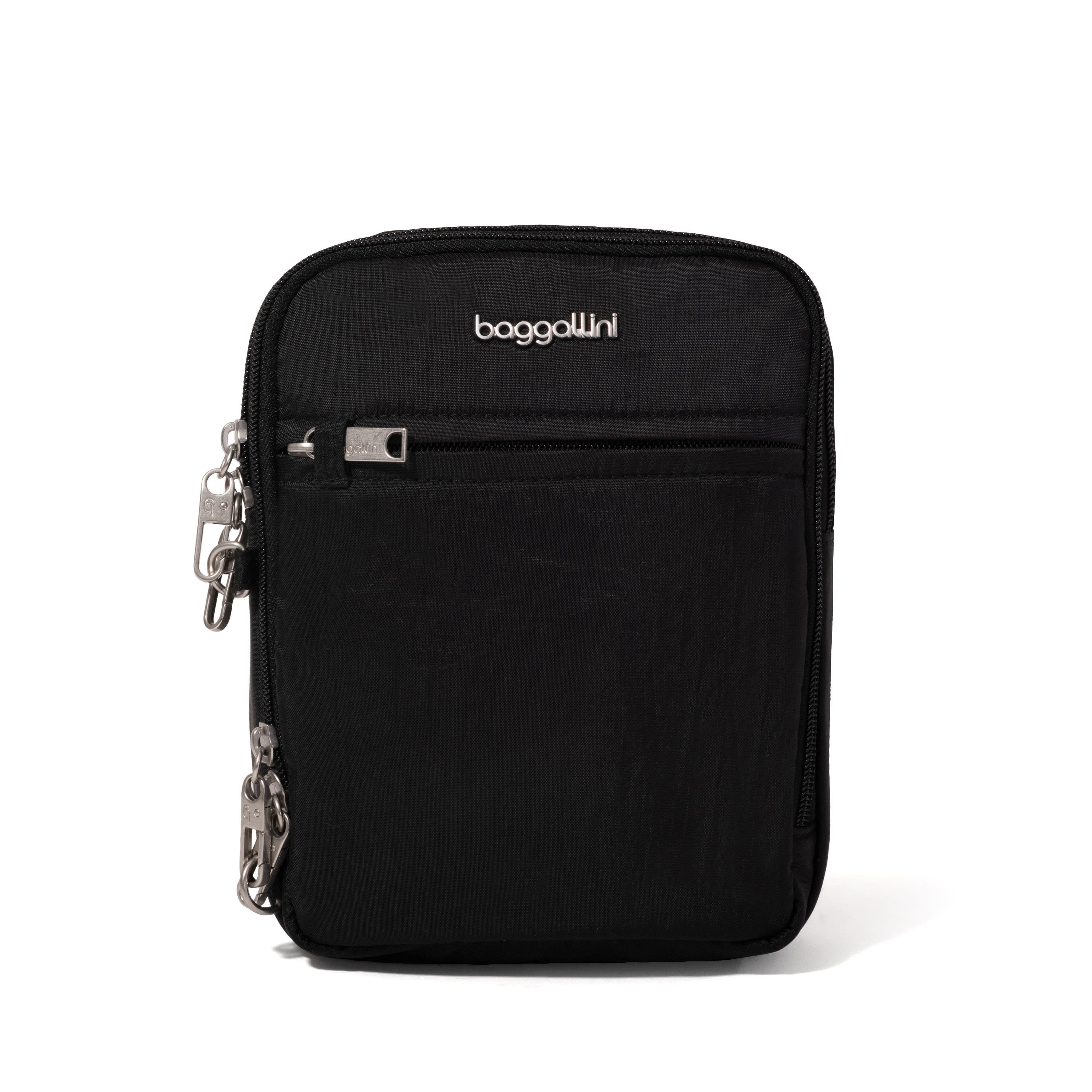 BAGGALLINI Securtex Anti-Theft Mini Everything Crossbody, Alternate, color, Black