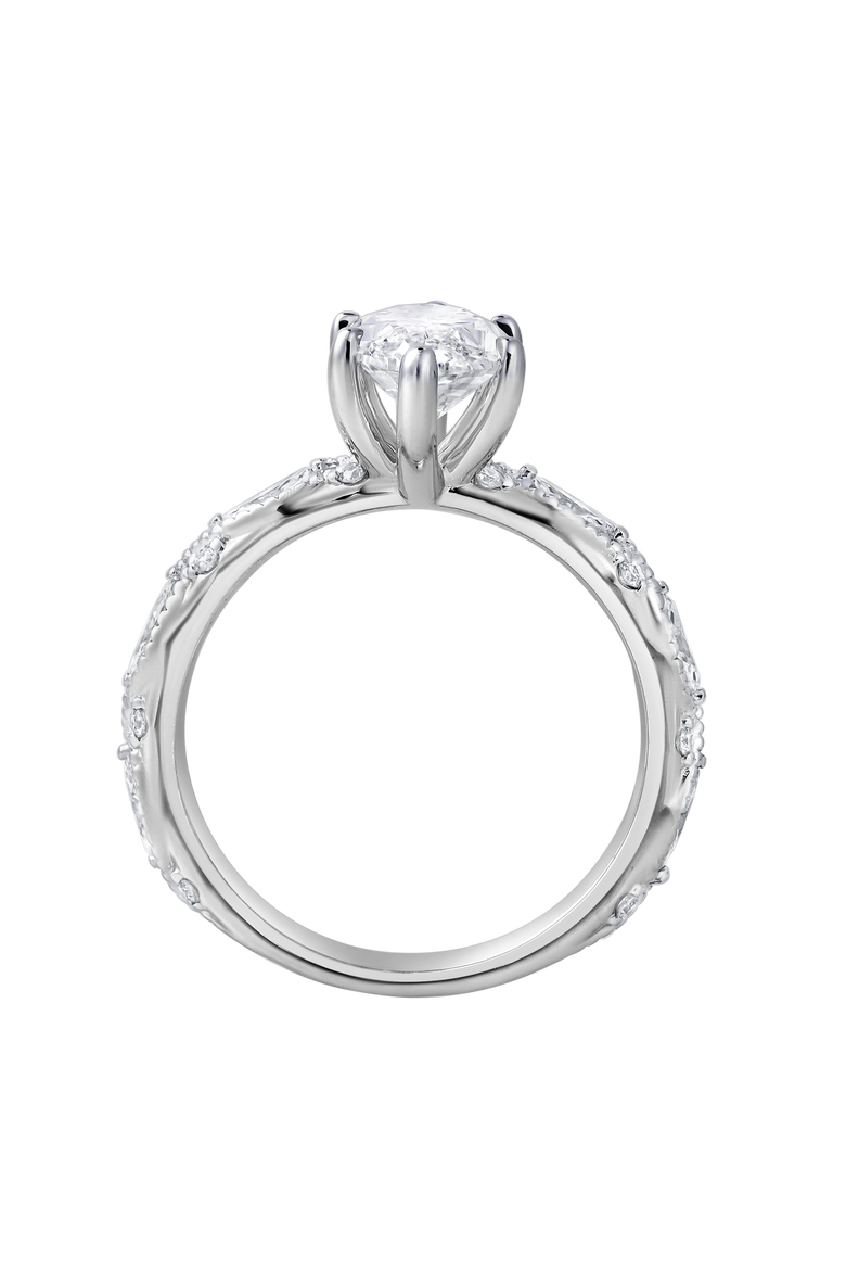Althea 14K Gold 2.6 Ct Marquise Lab Grown Diamond Engagement Ring, Alternate, color, 14K White Gold