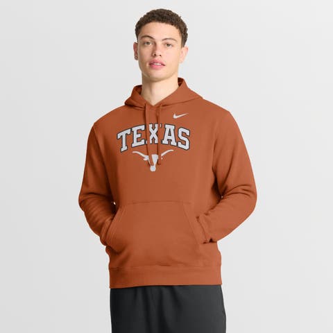 Men's Nike Texas Orange Texas Longhorns Club Fleece Arch Pullover Hoodie