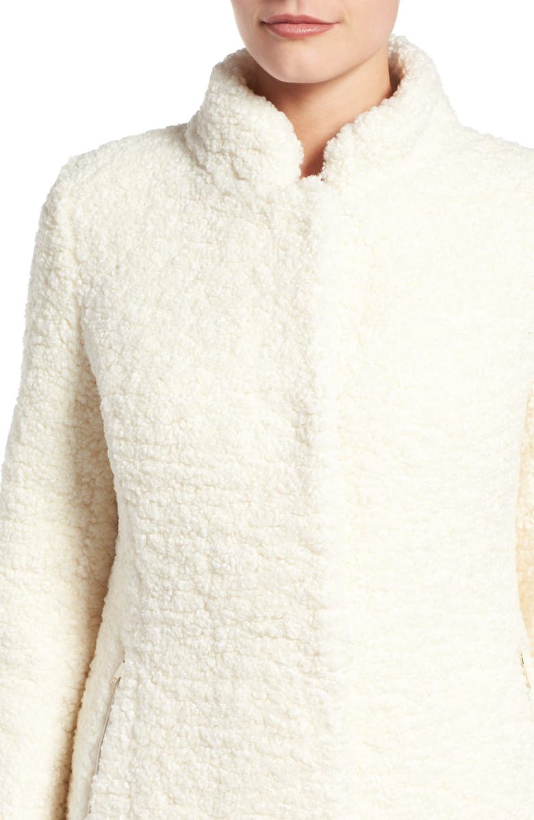 Ivanka Trump Textured Faux Fur Coat, Alternate, color,