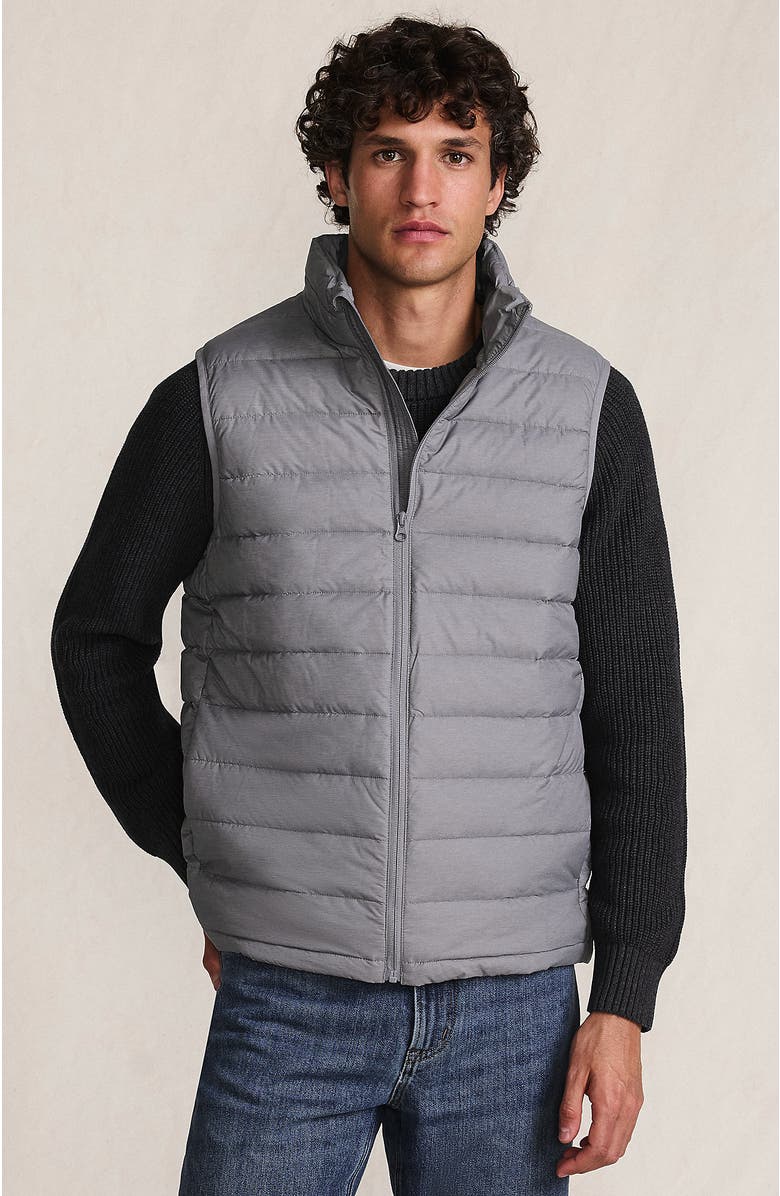 Lands' End Wanderweight Ultralight Packable Down Vest, Main, color, Mica Heather