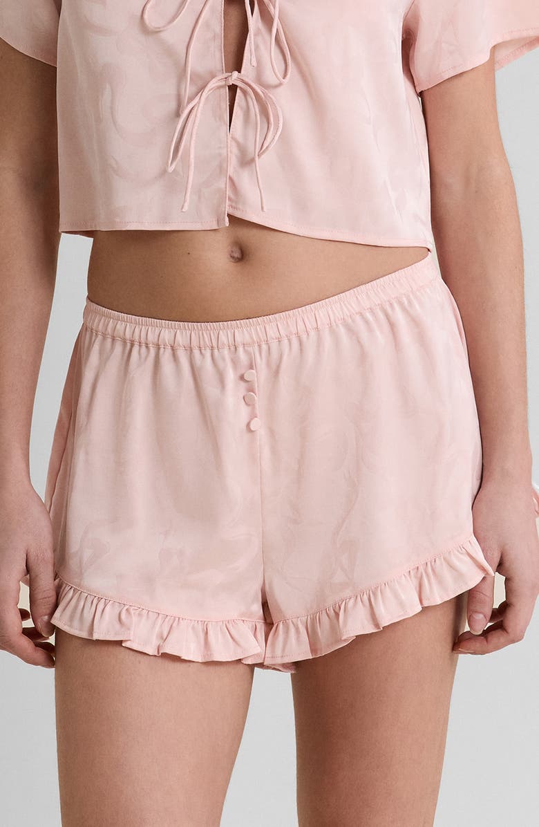 Etam Spiree Sleep Shorts, Main, color, Fond Rose