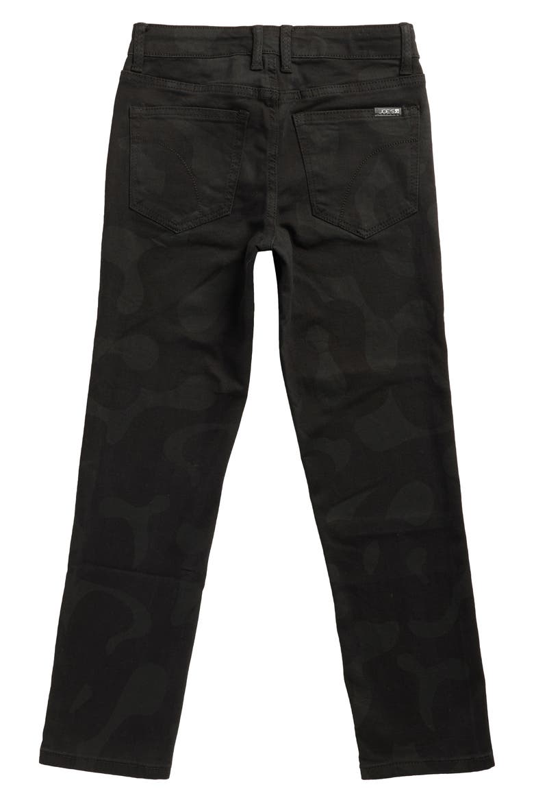 Kids' Brixton Camo Print Slim Straight Leg Jeans, Alternate, color, BLACK CAMOUFLAGE
