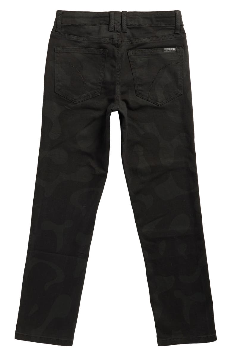 Joe's Jeans Kids' Brixton Camo Print Slim Straight Leg Jeans, Alternate, color, Black Camouflage