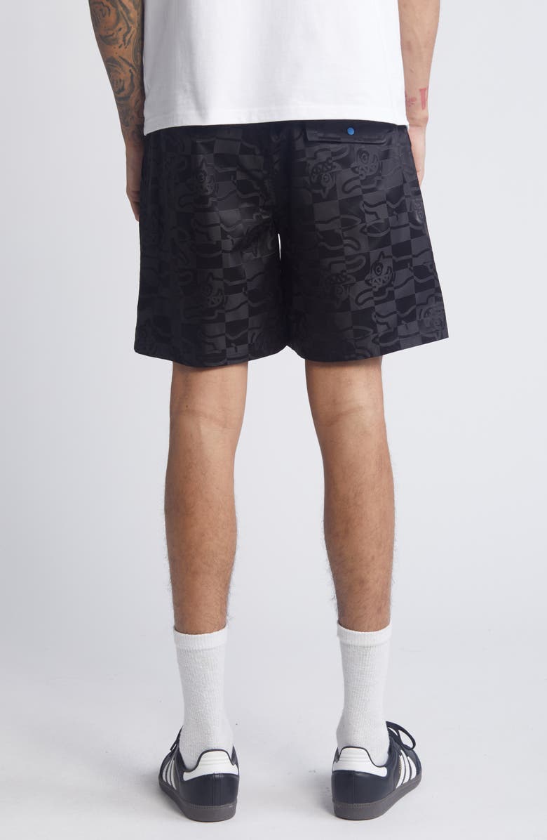 ICECREAM Running Check Nylon Drawstring Shorts, Alternate, color,