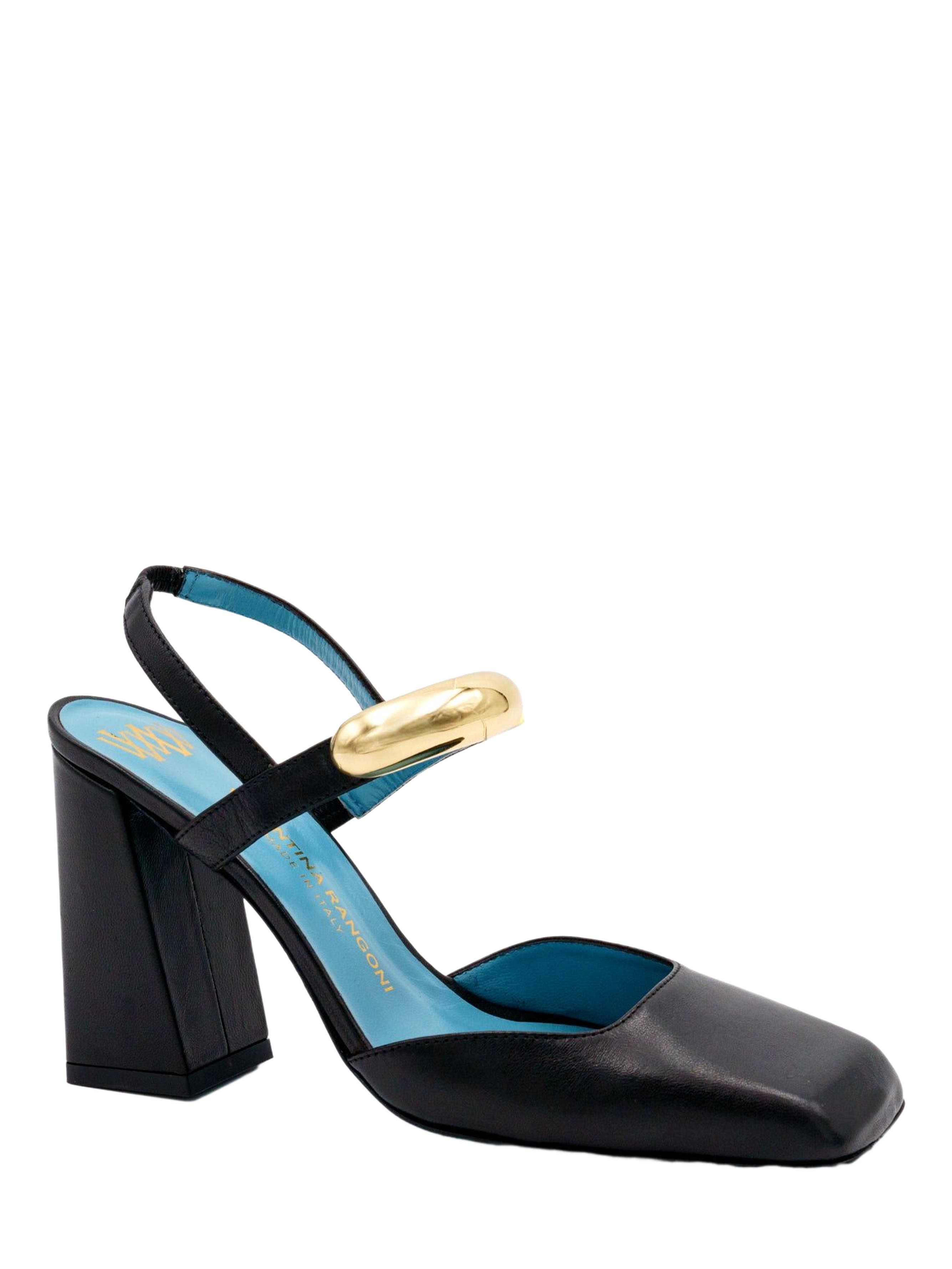 Valentina Rangoni Zenobla Quarter Strap Pump, Main, color, Black