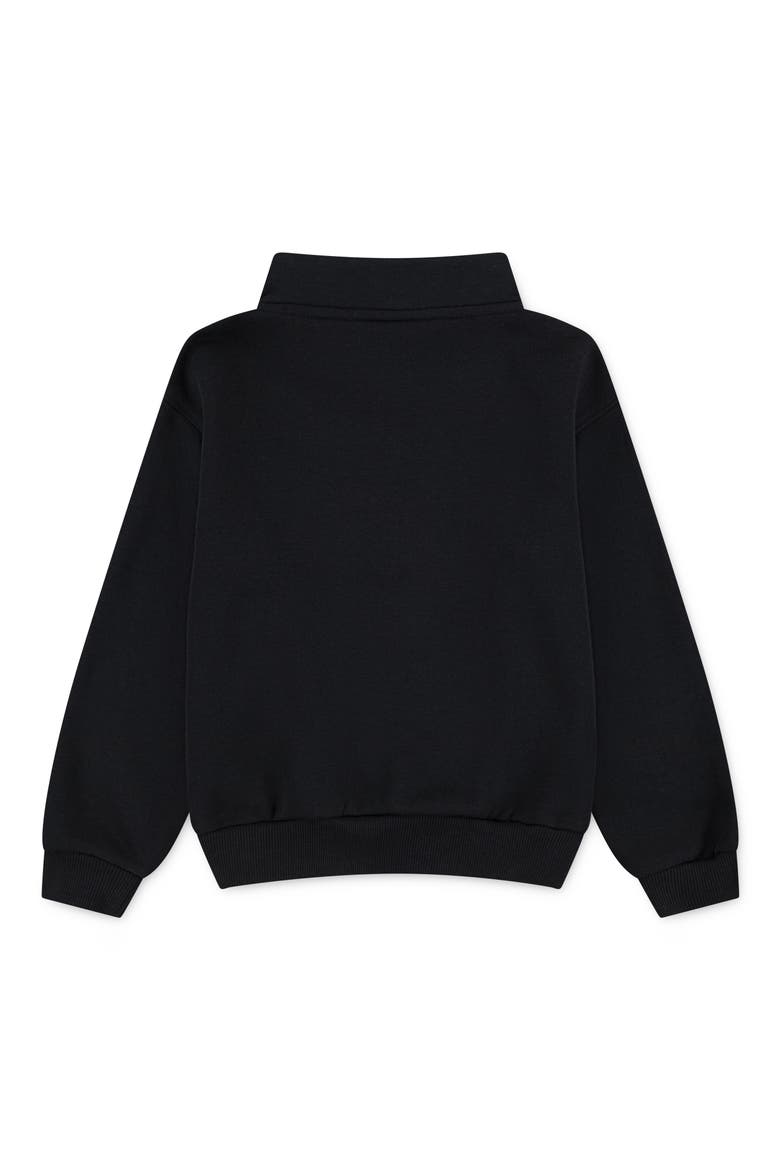 Kids' Quarter Zip Pullover, Alternate, color, 023BLACK