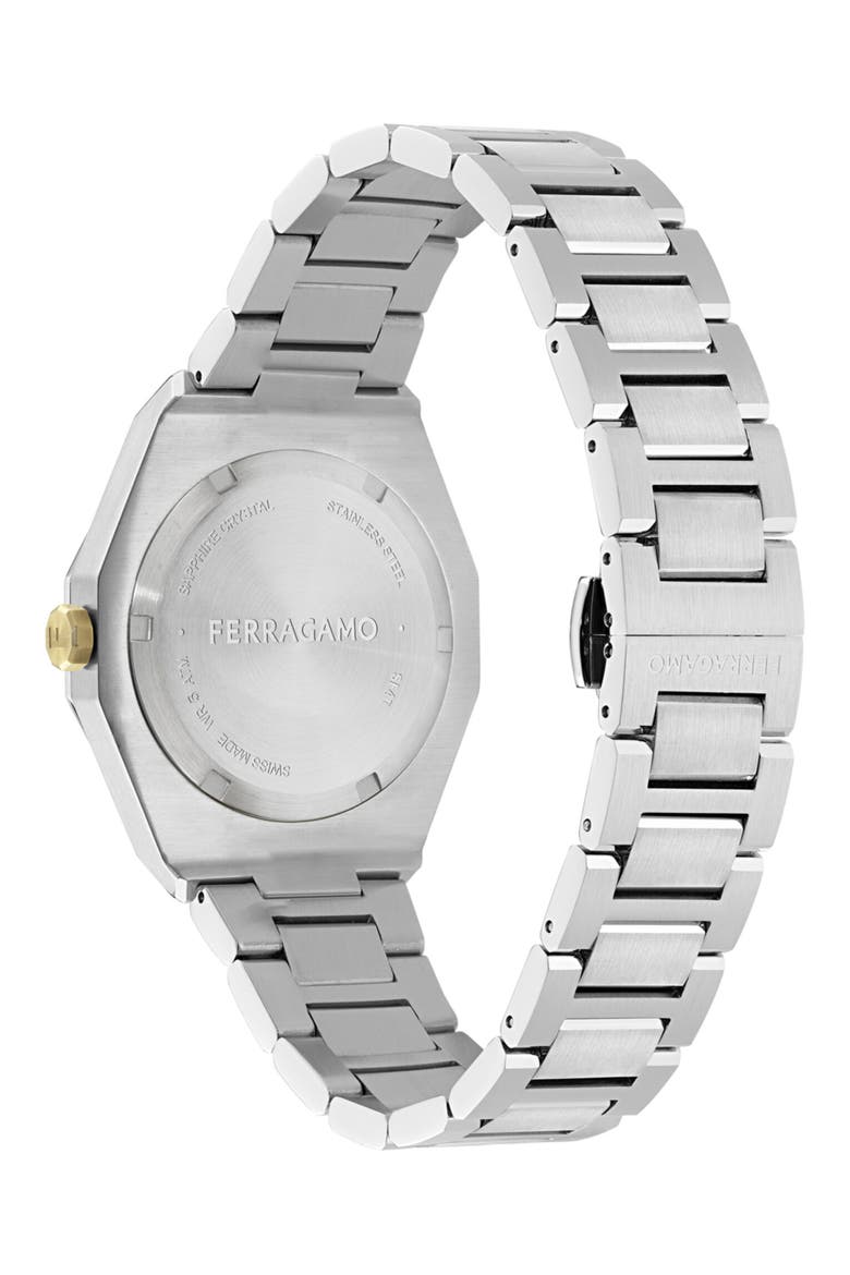 Edge Bracelet Watch, 40mm, Alternate, color, STAINLESS STEEL/BLACK