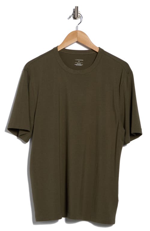 14th & Union Slub Cotton Crewneck T-shirt In Green