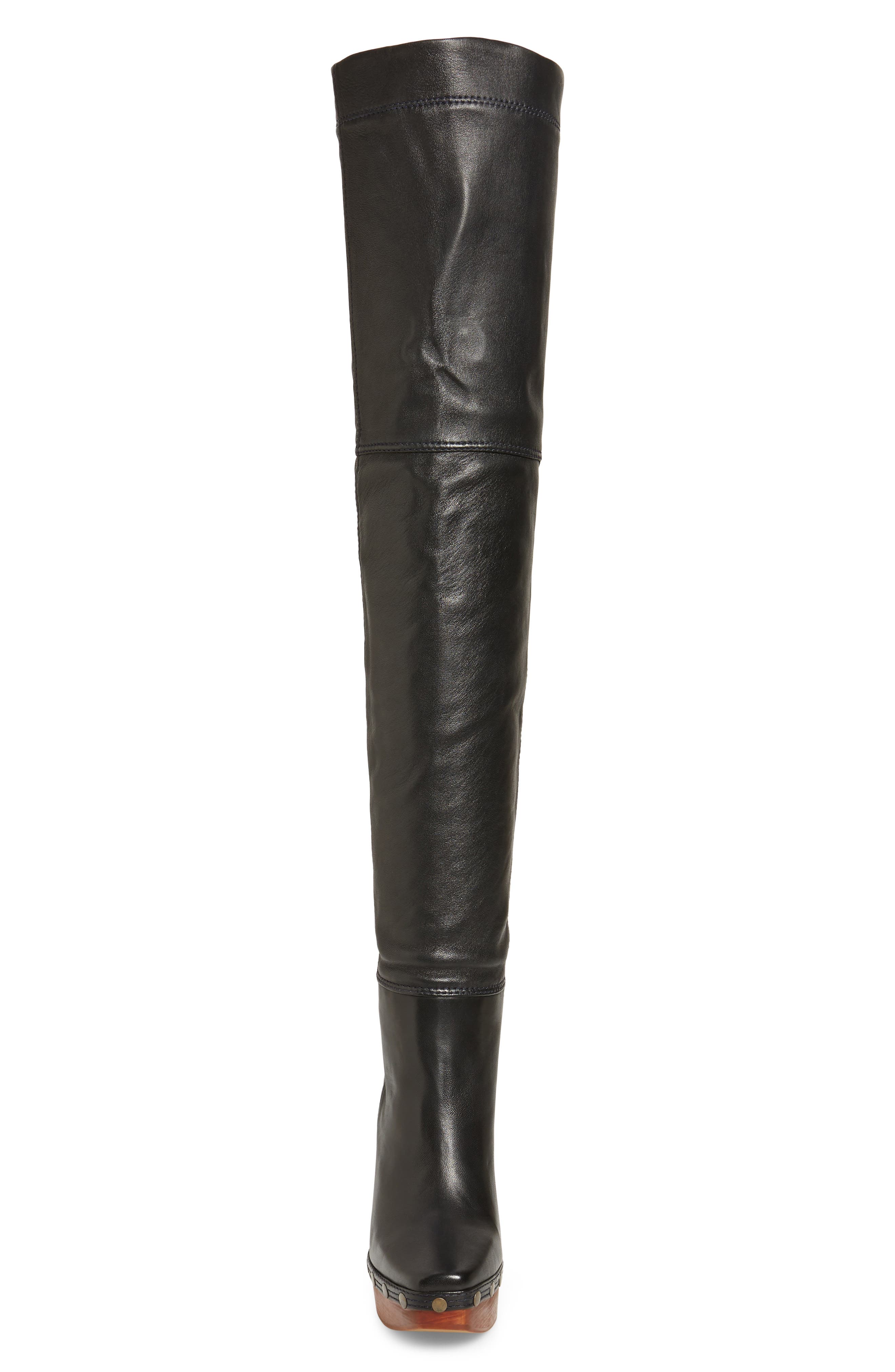 Jacquemus Les Bottes Sabots Hautes Thigh High Boot, Alternate, color, 