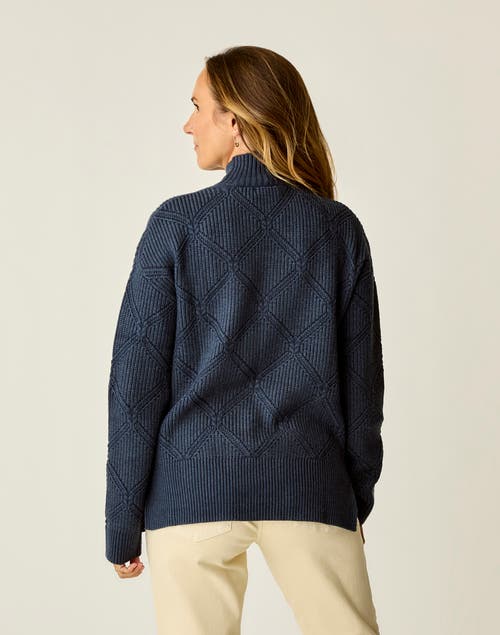 Carve Designs Woodward Allover Sweater In Blue