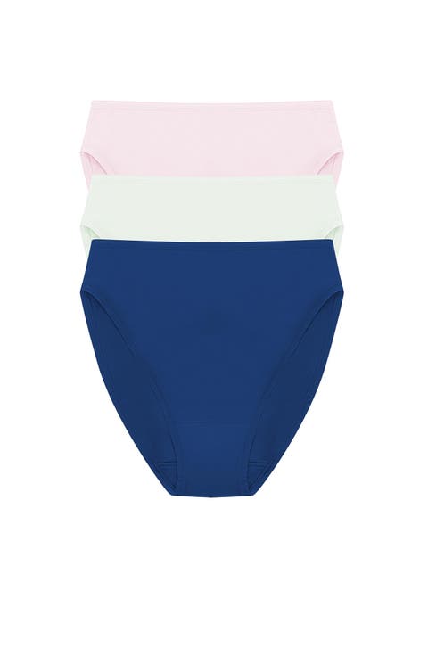 Bliss Bare Cotton High Cut Brief 3-Pack