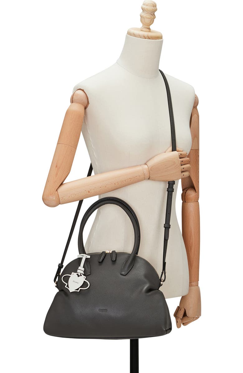 Oryany Adele Leather Bowling Bag, Alternate, color, Grey