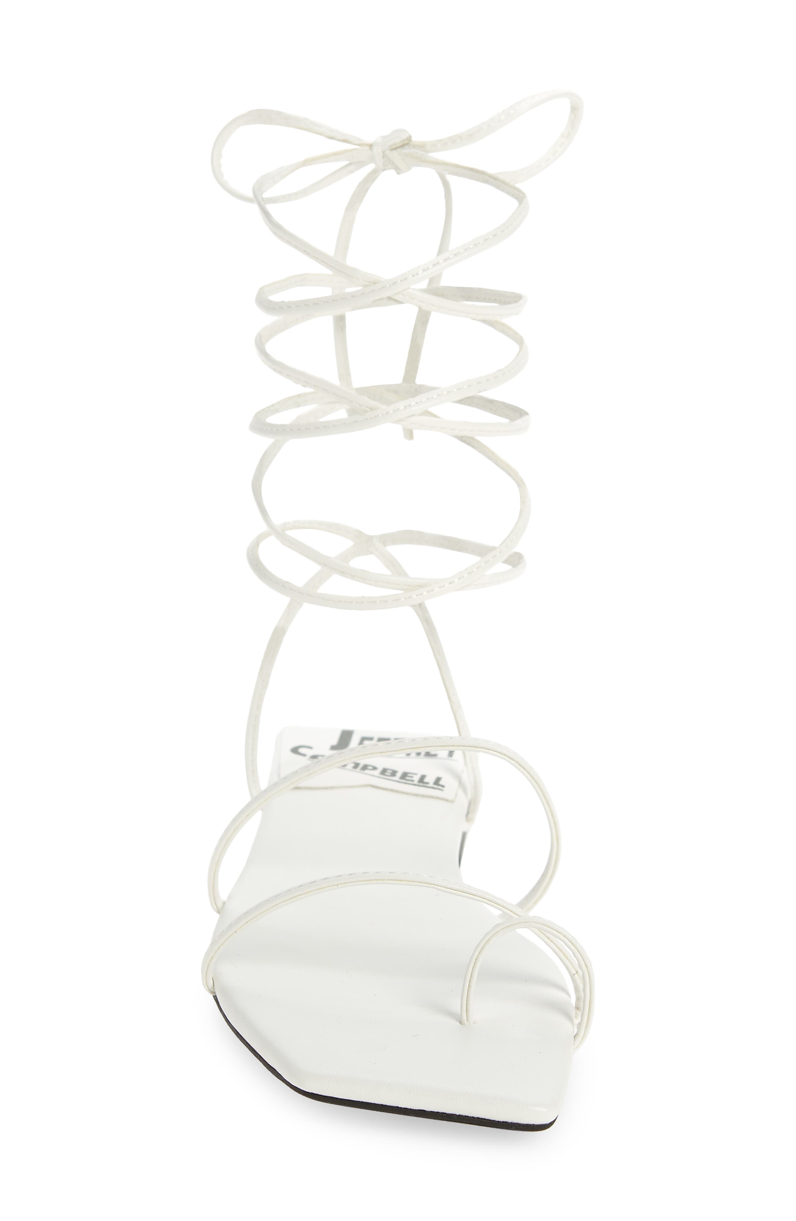 Primma Lace-Up Sandal, Alternate, color, WHITE