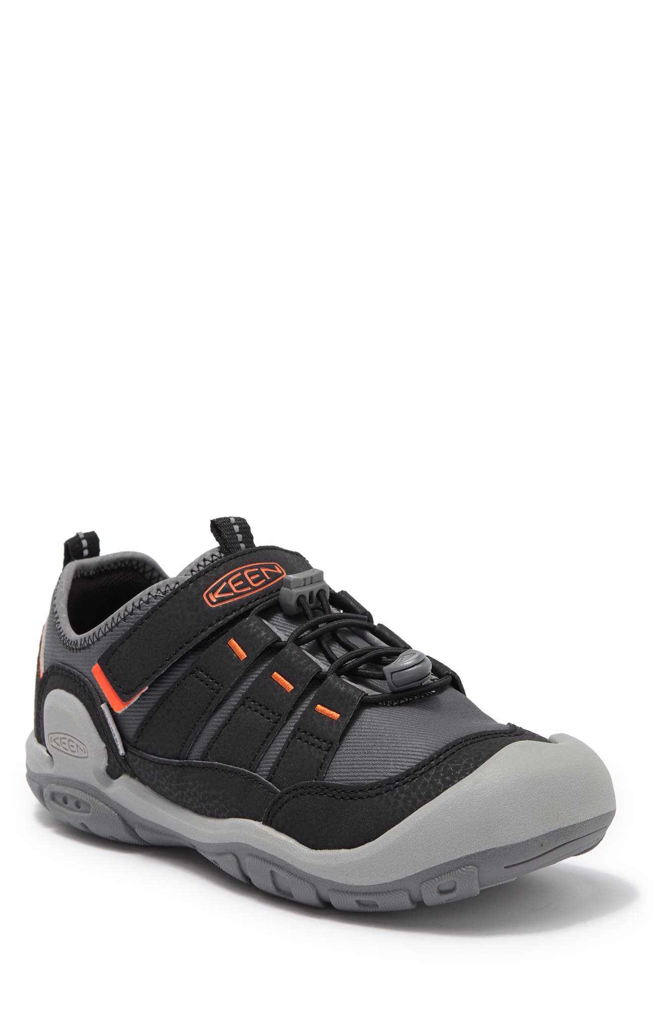Knotch Hollow Sneaker, Main, color, STEEL GREY/ SAFETY ORANGE