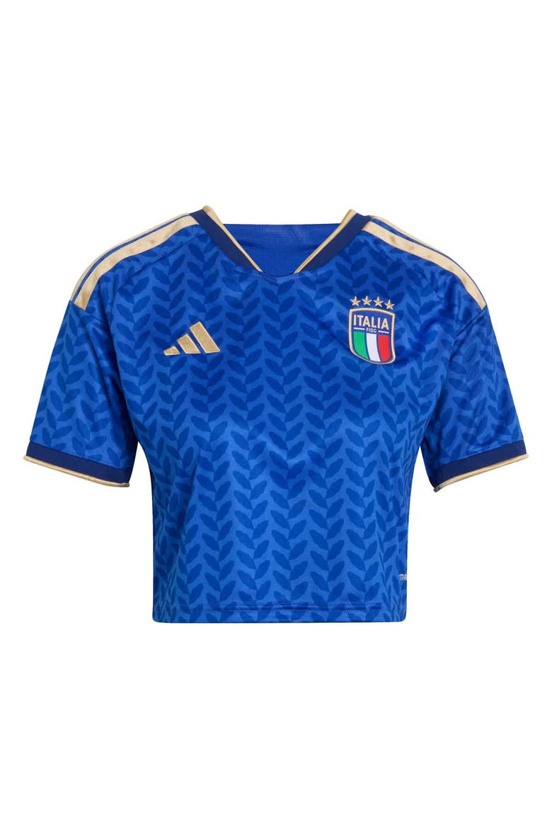 Women's adidas  Royal Italy National Team FIFA x World Cup 2026 Home Cropped Replica Jersey, Alternate, color, Royal