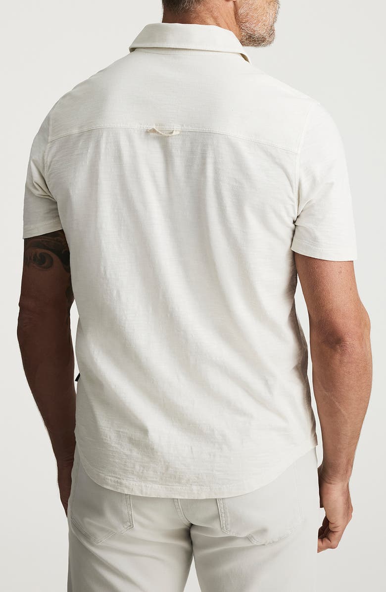 34 Heritage Short Sleeve Slub Cotton Jersey Button-Up Shirt, Alternate, color,