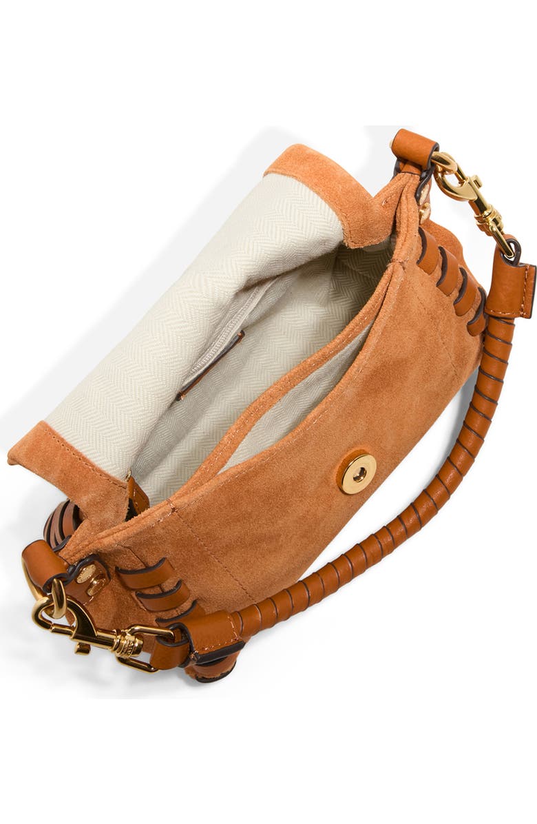 AIMEE Mini Zen Leather Crossbody Bag, Alternate, color, Rustic Caramel Suede