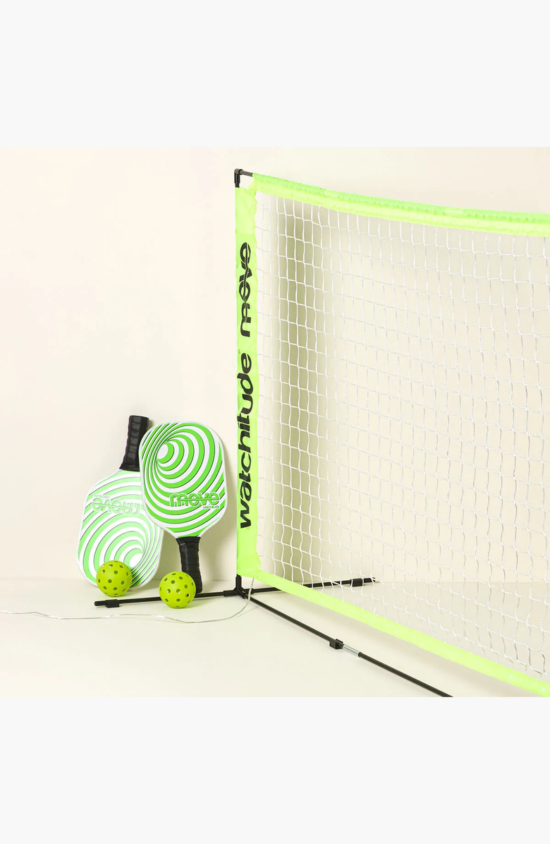 Uncommon Goods Kids Indoor/Outdoor Light-Up Pickleball Set, Alternate, color, Neon Green