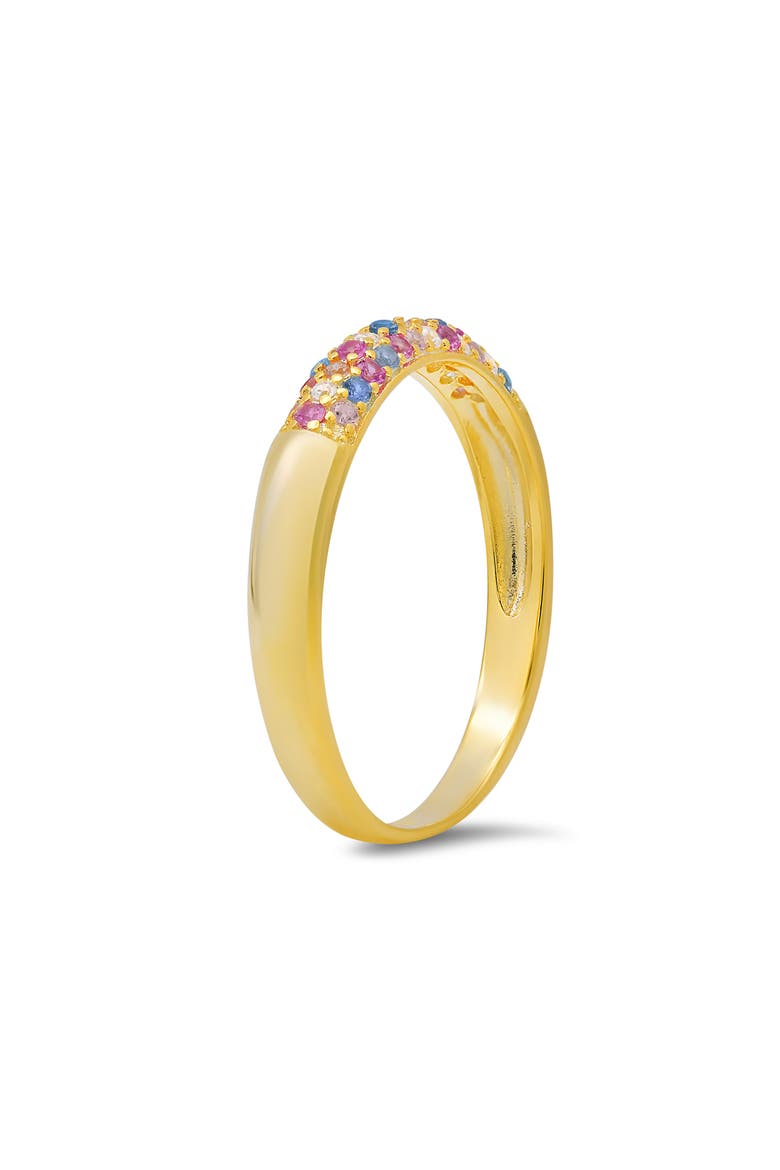 Cubic Zirconia Pavé Ring, Alternate, color, GOLD