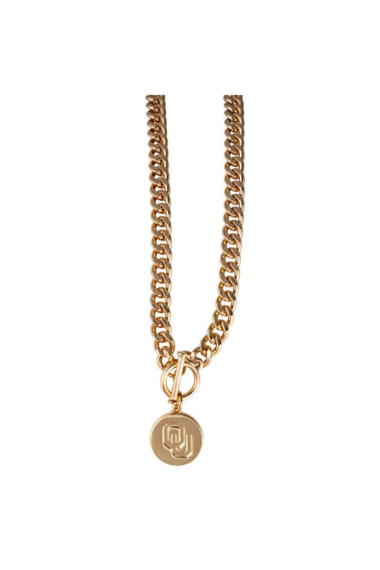Oklahoma Sooners Ramsey Gold Necklace, Main, color, Gold
