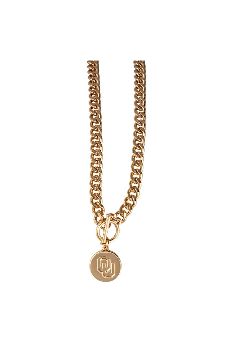 EMERSON STREET Oklahoma Sooners Ramsey Gold Necklace, Main, color, 