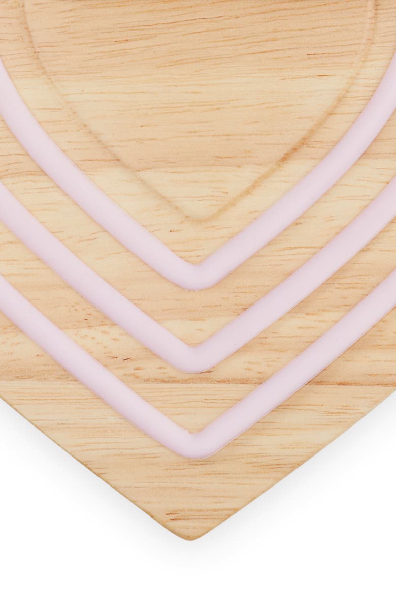 Le Creuset Magnetic Heart Wooden Trivet, Alternate, color,