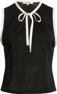 FRAME The Keyhole Tie Knit Tank