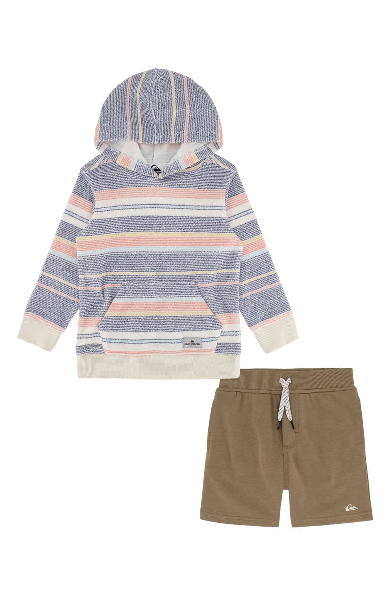 Quiksilver Hoodie & Shorts Set, Main, color, Green