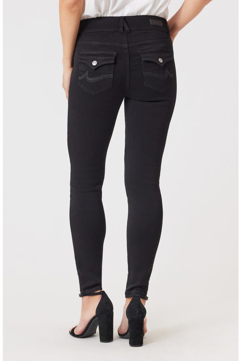 Curvy Mid Rise Skinny Jeans, Alternate, color, ONYX