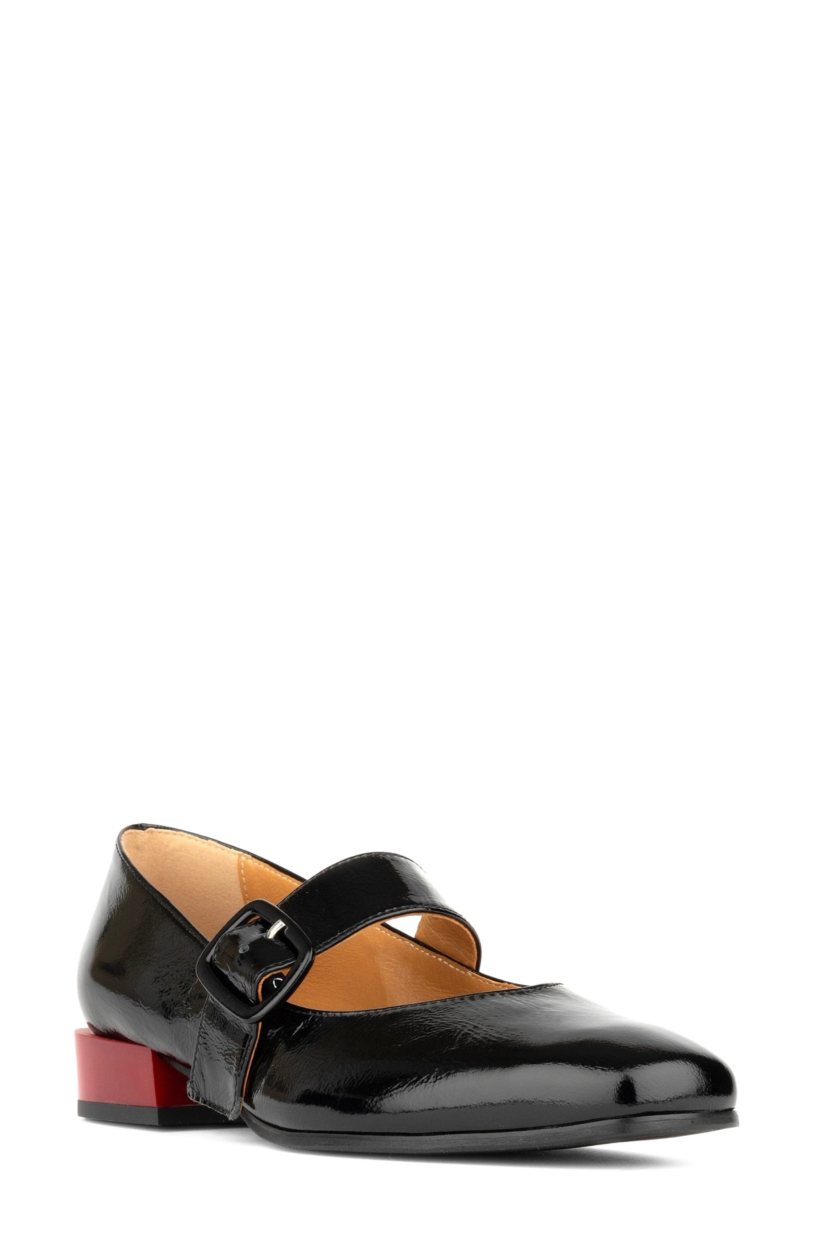 Bliss Mary Jane Flat, Main, color, BLACK