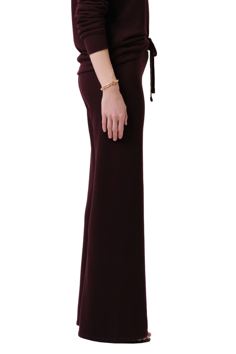 Nora Drawstring Pants, Alternate, color, MAHOGANY DK PURPLE