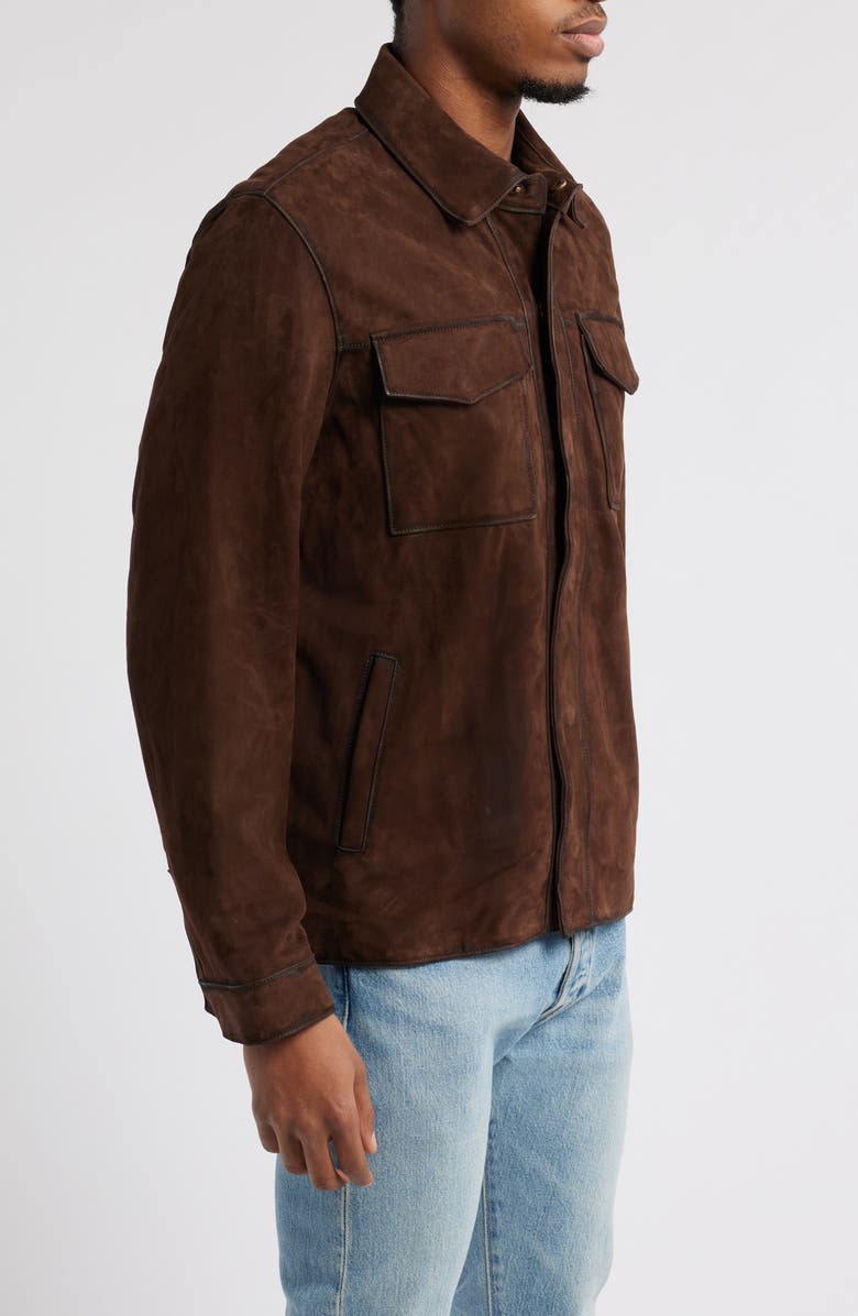 Frye Classic Suede Shacket, Alternate, color, 