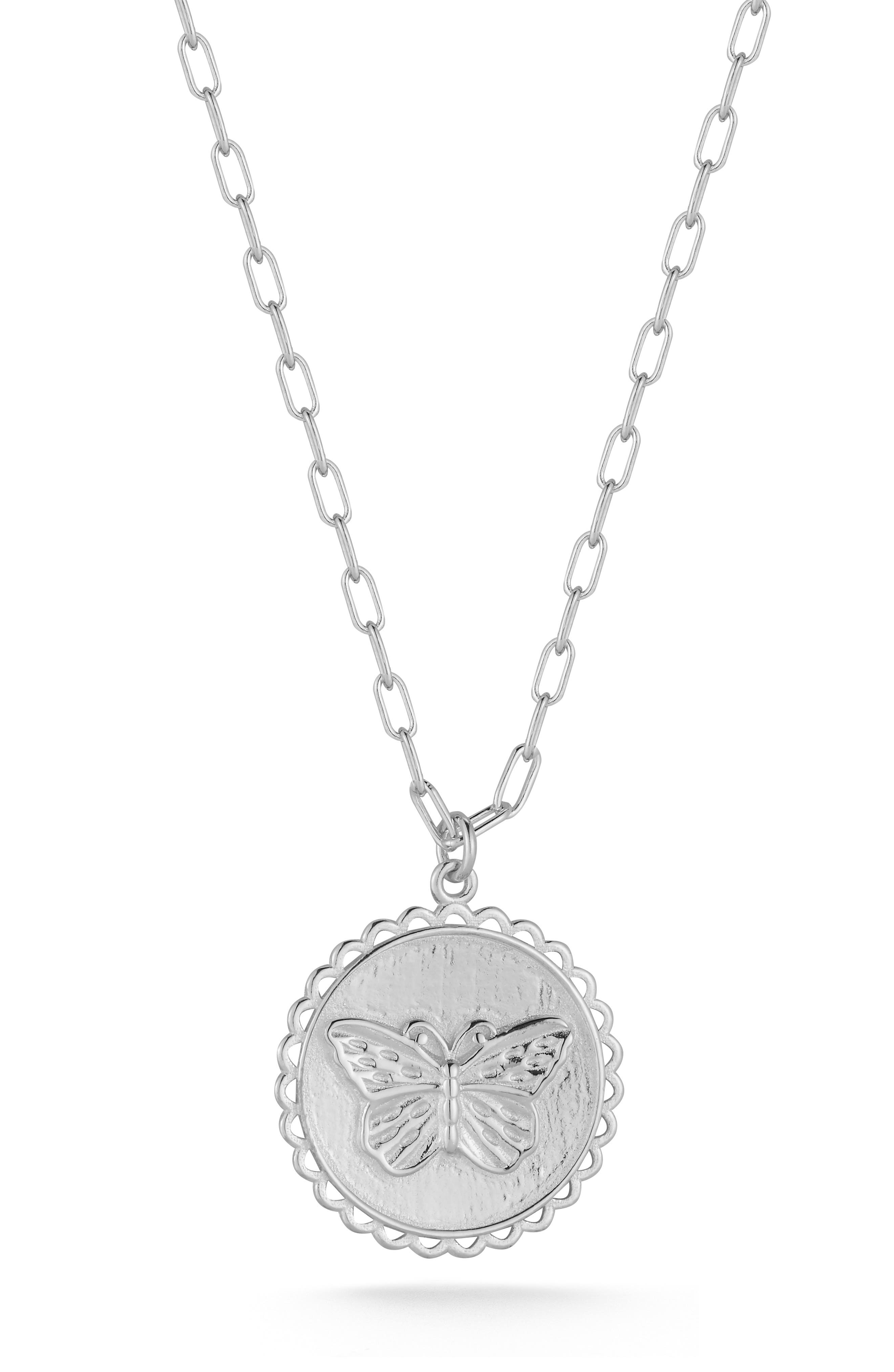 SPHERA MILANO Butterfly Pendant Necklace