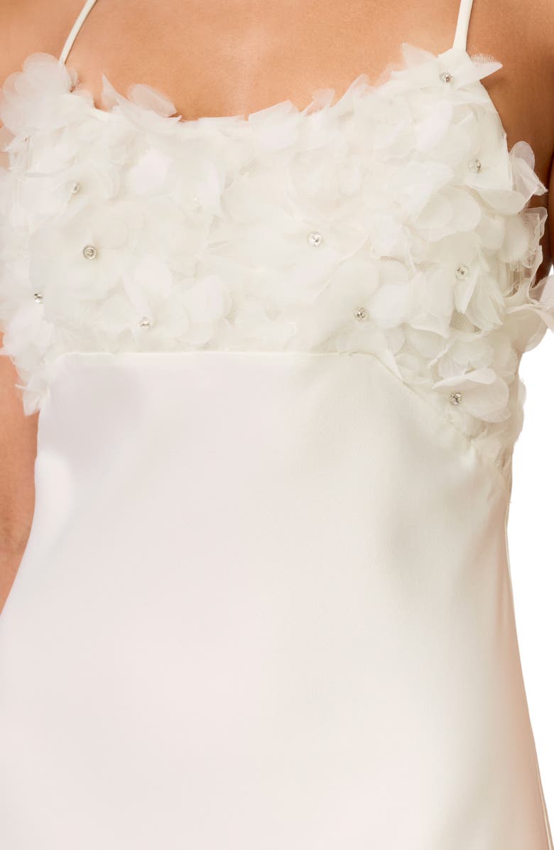 Rya Collection Haven 3D Organza Charmeuse Nightgown, Alternate, color, 