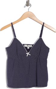 Madden Girl Picot Edge Babydoll Camisole