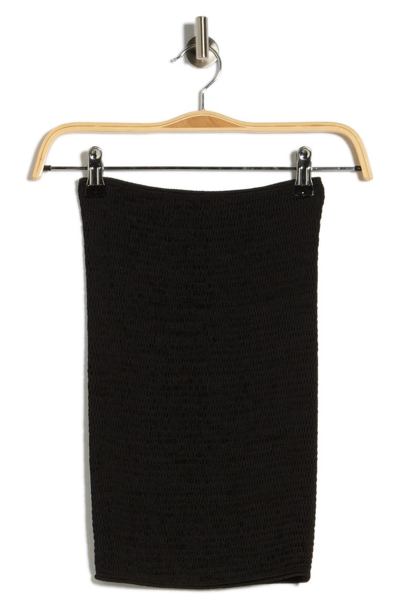 Commando Tube Knit Miniskirt, Main, color, Black