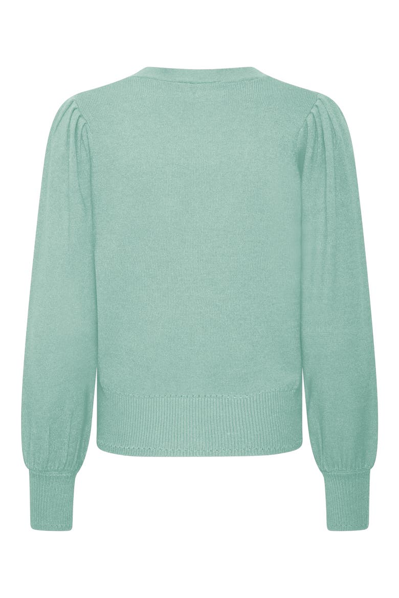V-Neck Knit Cardigan, Alternate, color, BERYL GREEN