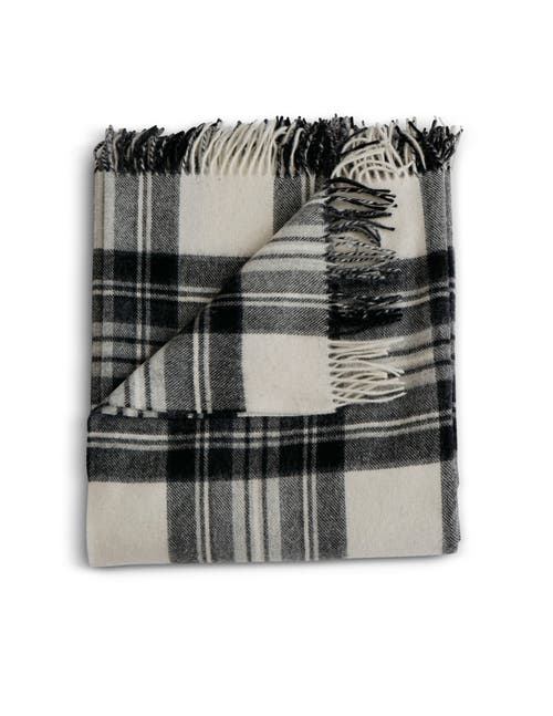 Evangeline Patterned Merino Throws In Black