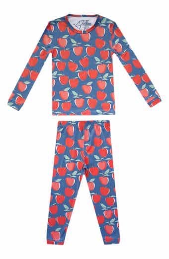 Copper Pearl Apple Print Fitted 2-Piece Pajamas