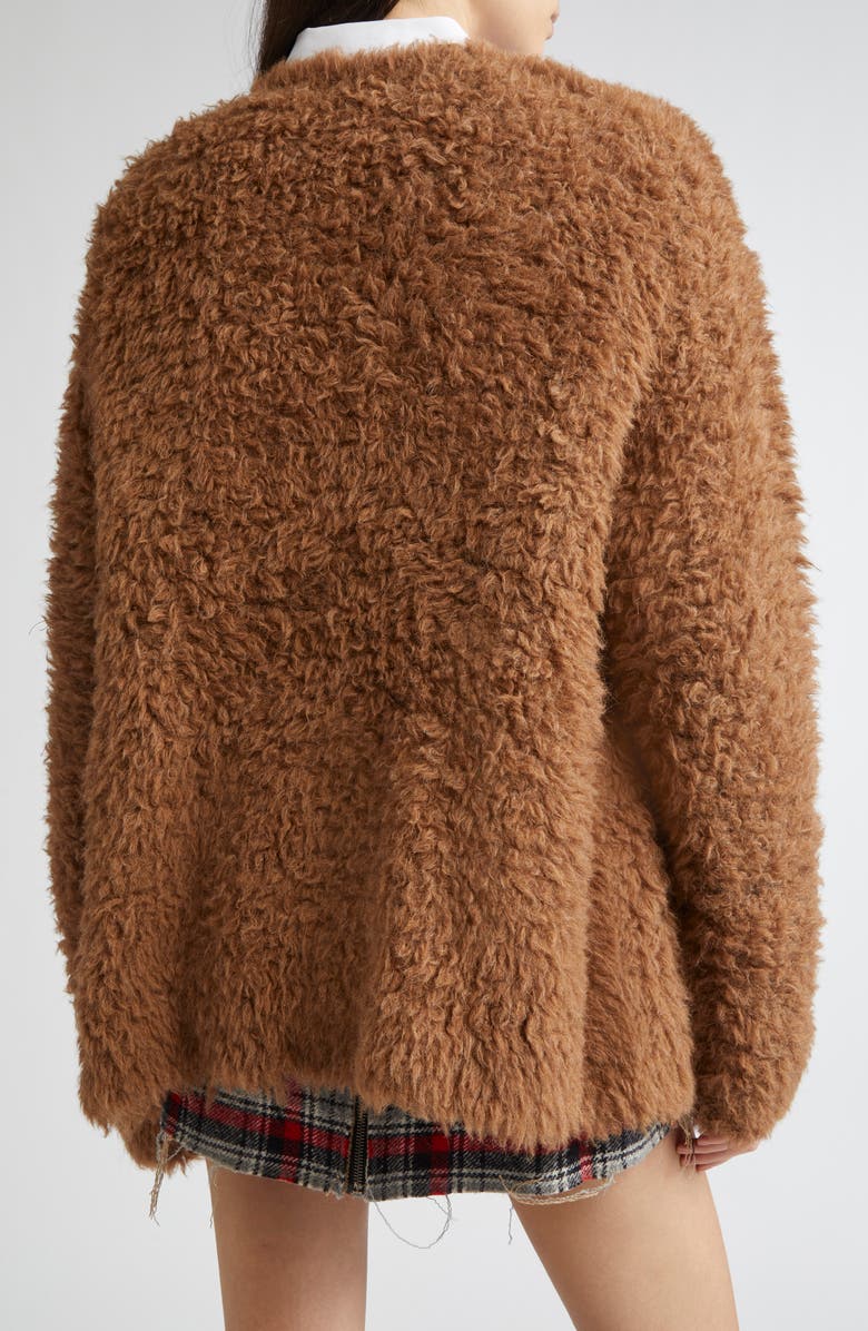 R13 Boyfriend Cardigan, Alternate, color, Brown