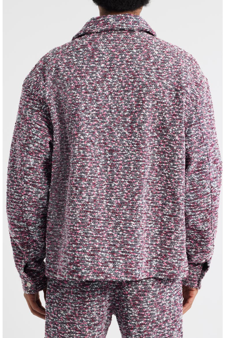 Tweed Snap-Up Jacket, Alternate, color, PINK MULTI