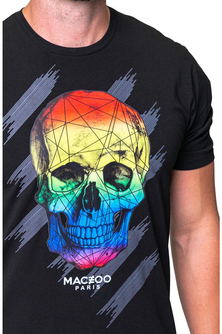 Skull Graphic T-Shirt, Alternate, color, BLACK
