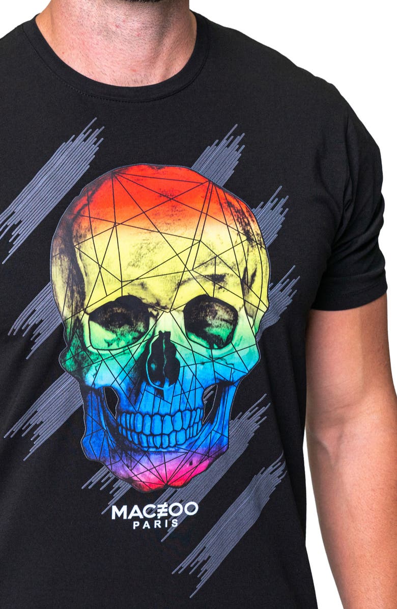 Maceoo Skull Graphic T-Shirt, Alternate, color, 