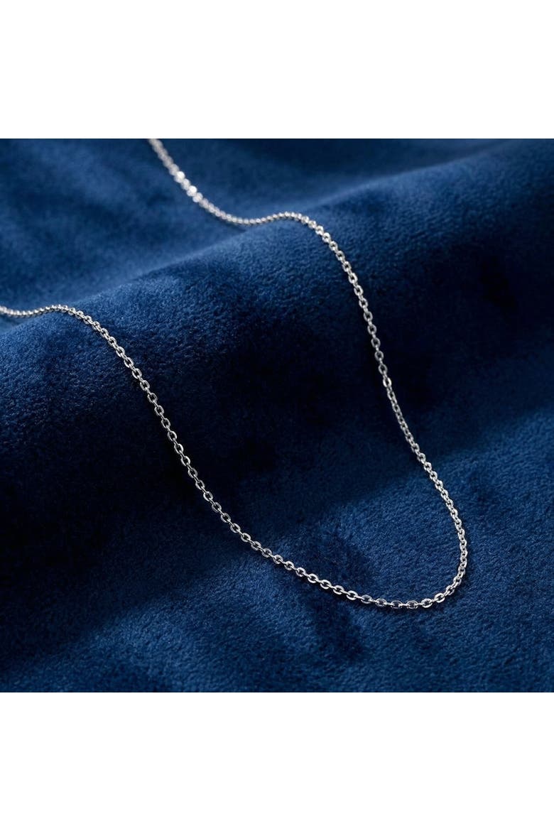14k Gold Diamond-cut Cable Chain, Alternate, color, 14k White Gold