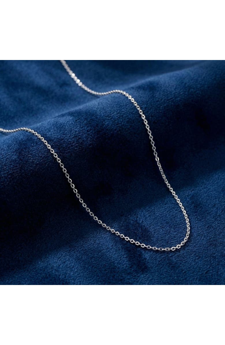 Bliss Diamond 14k Gold Diamond-cut Cable Chain, Alternate, color, 14K White Gold