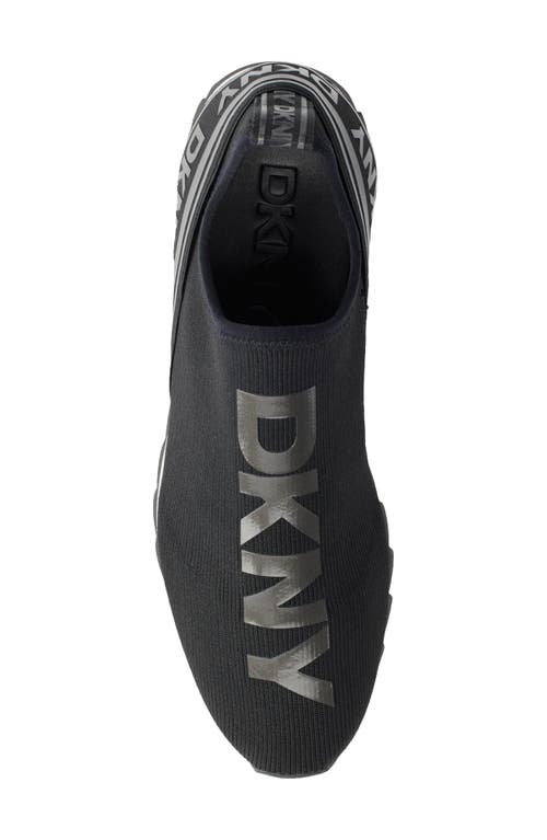 Dkny Abbi Slip-on Wedge Sneaker In Black