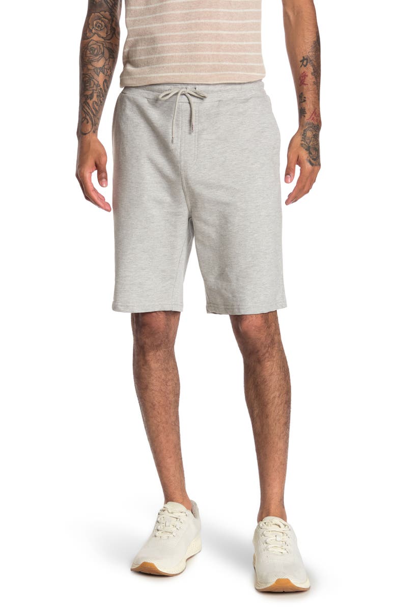 Slate & Stone Heathered French Terry Drawstring Lounge Shorts, Main, color,