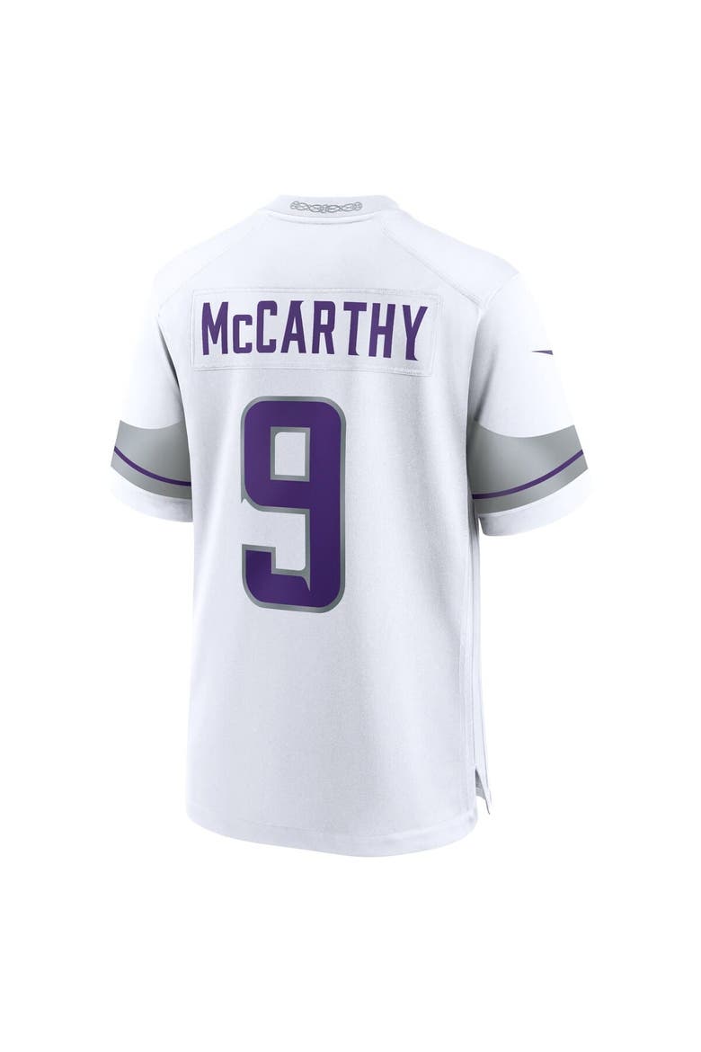 Youth Nike J.J. McCarthy White Minnesota Vikings Alternate Game Player Jersey, Alternate, color, White